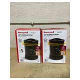 LOT OF 2 Honeywell HHF360B 1500W 360? Surround Indoor Heater Black: Portable Space Heater for Bedroom, ETL Listed, Fan Driven
