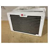 LG 10,000 BTU 115V Window Air Conditioner Cools 450 sq. ft. with Wi-Fi, Remote and Dehumidifier in White (Model # LW1023ERSM, Minor Trasnit Damage Back)
