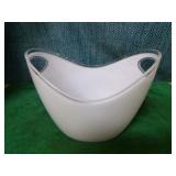 10 White Durable Plastic Ice Buckets