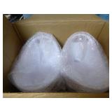 10 White Durable Plastic Ice Buckets