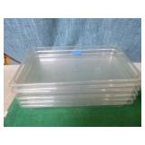 6 Cambro Storage Containers with Lids