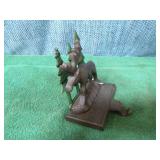 6 Silver Tree Cast Iron Moose Stocking Holders