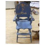 Vintage High Chair and Rocking Horse
