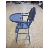 Vintage High Chair and Rocking Horse