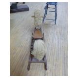 Vintage High Chair and Rocking Horse