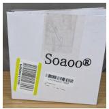 8pc Glass 6" Christmas Ornaments Gold $35.99 Retail - Brand New