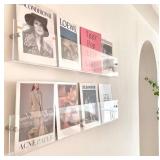 Acrylic Magazine or Book Holder 2 Pack 24" $37.99 Retail - Brand New