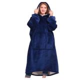 Oversized Wearable Blanket Navy $49.99 Retail - Brand New