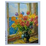 DIY Paint by Number Tulip Vase 9" x 5" - Brand New
