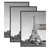 3 Pack of Photo Frames 18" x 24" $35.99 Retail - Brand New