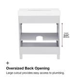 Bilston 30 in Single Sink Vanity w/ White Top