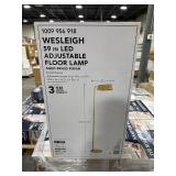 Wesleigh 59 in. LED Floor Lamp: 3 CCT dimmer