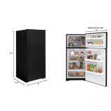16.6 cu. ft. Top Freezer Refrigerator, Black