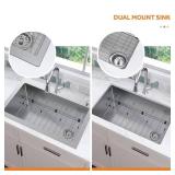 AIO Dolancourt 33" Kitchen Sink with Faucet