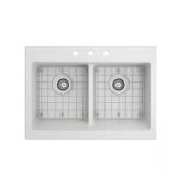 Glacier Bay 34 in. Farmhouse Sink, White