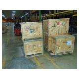 9 shipping/storage crates 33"x19"x25" 8 Tops