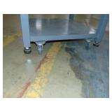 Heavy Duty Metal Rolling Cart with Feet 27x27x20