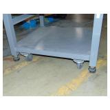 Heavy Duty Metal Rolling Cart with Feet 27x27x20