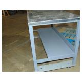 Heavy Duty Metal Rolling Cart with Feet 61"x30"x40" Missing 1 wheel