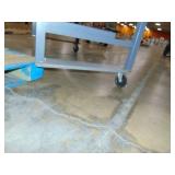 Heavy Duty Metal Rolling Cart with Feet 61"x30"x40" Missing 1 wheel