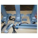 Power Adjustable Corner Desk Legs See photos 3 Legs  Some Cables