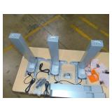 Power Adjustable Corner Desk Legs See photos 3 Legs  Some Cables