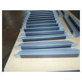 19 Piece Lot of Magnetic Shelves 2 1/2" x 15" - Aluminum