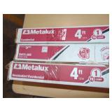 3 Pack Metalux 4 Ft snf132rc Garage Lights