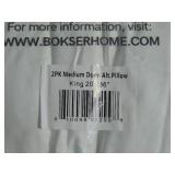 2 Pack Medium Down Alternative Bed Pillow - King | BOKSER HOME 810098939232