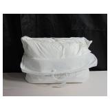BOKSER HOME 2 Pack Medium White Duck Feather & Down Bed Pillow - Standard/Queen 810098938570