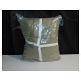 French Linen Box Stitch Quilt - King/Cal King - Moss  BOKSER HOME