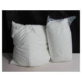 2 Pack White Cotton Throw Decor Pillow Insert 21"sq.