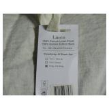 French Linen Comforter & Sham Set  King/Cal King - Pebble Heather BOKSER HOME