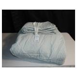 French Linen Comforter & Sham Set  King/Cal King - Pebble Heather BOKSER HOME