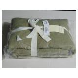 100% French Linen Duvet Cover - Twin/Twin XL - Moss | BOKSER HOME