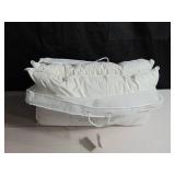 2 Pack Firm White Duck Feather & Down Bed Pillow - King | BOKSER HOME