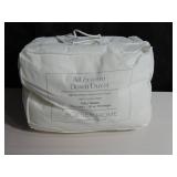 All Season 700 Fill Power Luxury White Duck Down Duvet Comforter Insert - Full/Queen | BOKSER HOME