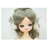 Vintage Big Eyes Bradley Doll 12.5" tall (sitting)