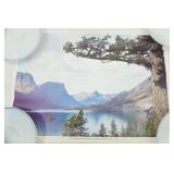 Vintage Picture Print "Glacier National Park, Montana"