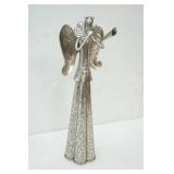 Metal Angel Sculpture 17" Tall