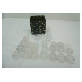 Vintage Crystal Salt Dips (small crystal serving bowls)