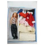 Vintage 1960s Ideal Tammy Fashion Doll Carrying Case (with doll and clothes)