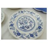 Vintage Blue Dinnerware. Meakin Ironstone & Wedgewood (2 different sets combined)