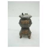 3.5"x2.5"x4.5" Vintage Cast Metal Miniature Potbelly Stove