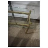 Glass top sofa table 15" x 52" x 27"