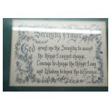 11"x 9" Serenity Prayer Framed and Matted