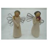 2ct Willow Tree Angel Figurines