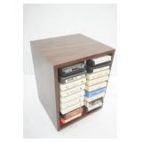 Vintage 8 tracks and rotating rack