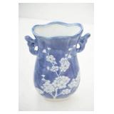 Vintage Japanese or Chinese Bud Vase. Blue & White cobalt