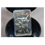 Pokemon 23K Gold Plated Trading Card with Pokeball